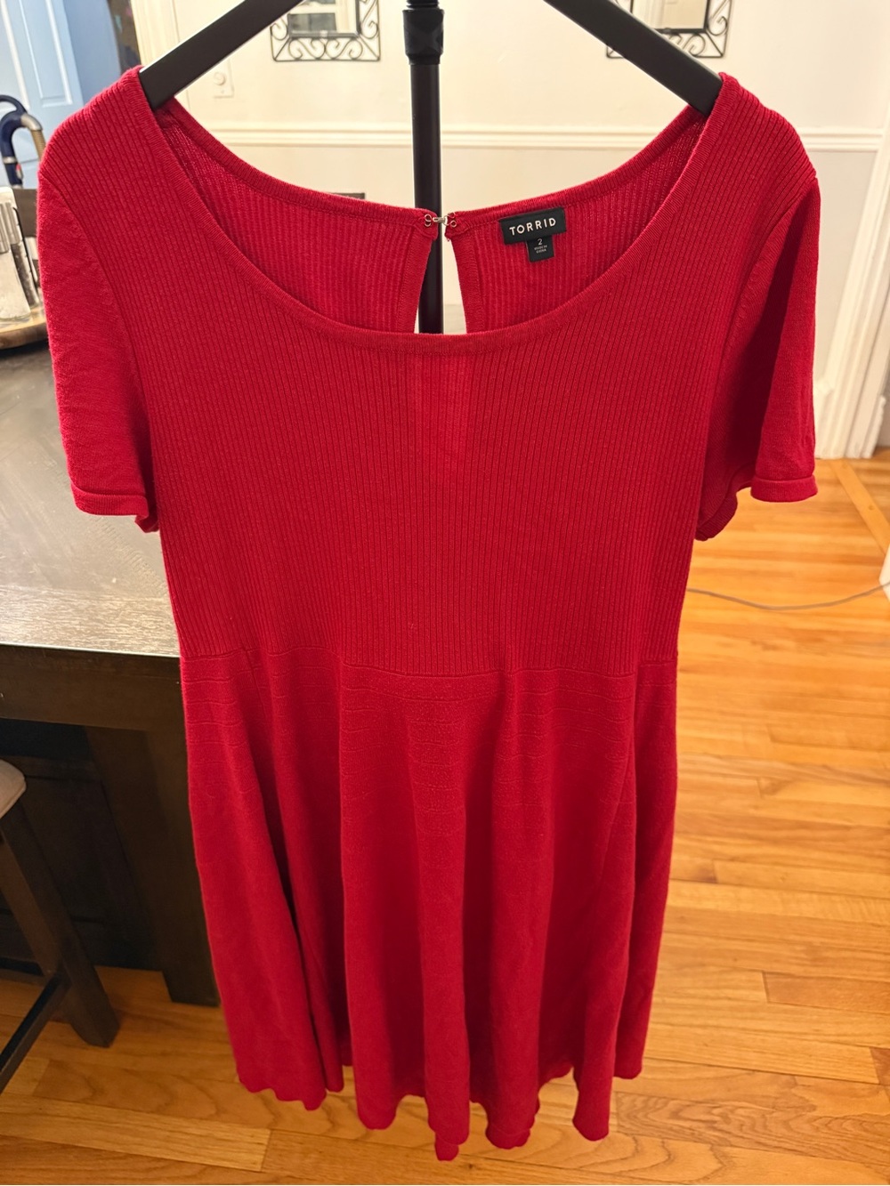 ❤️ Cozy Elegance! Torrid Red Sweater Knit Skater Dress